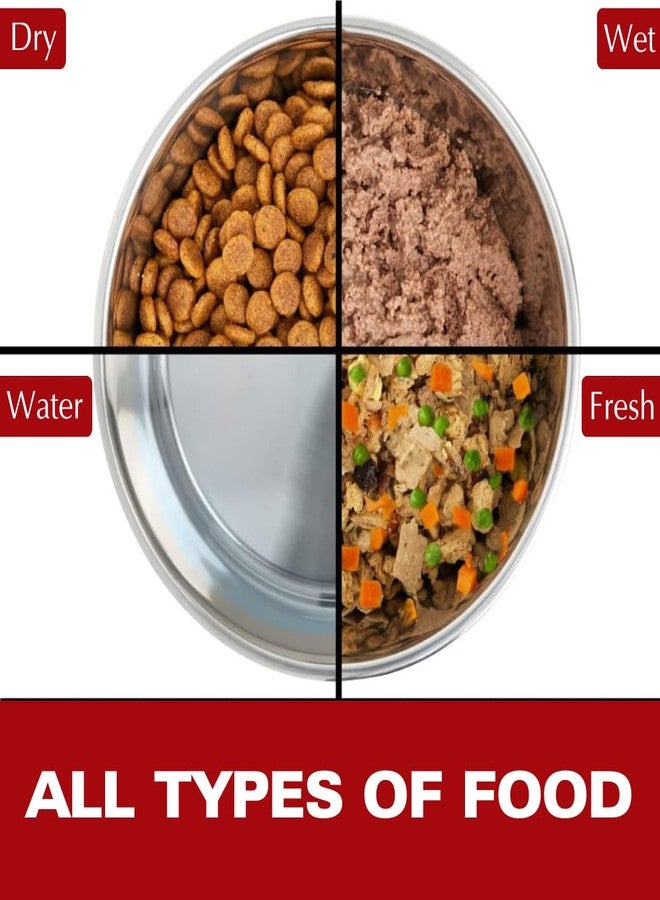 Basil Stainless Steel Heavy Dish Anti Skid Food, Water Feeding Bowls & Silicon Bottom (Size- Small(500ml)) for Dogs, Cats Pets - Image 5